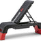 Deck Multipurpose Adjustable Bench Aerobic Strength Training Incline and Decline, Red