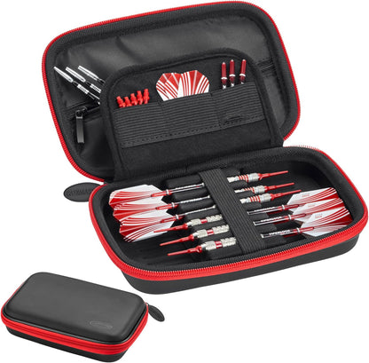 Sentinel EVA Foam Shell Dart Case, Holds 6 Darts and Extra Accessories, Tips, Shafts and Flights, Compatible with Steel Tip and Soft Tip Darts