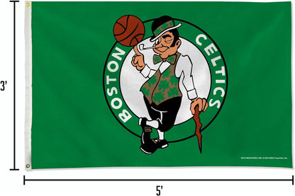 NBA Standard 3' X 5' Banner Flag Single Sided - Indoor or Outdoor - Home Décor