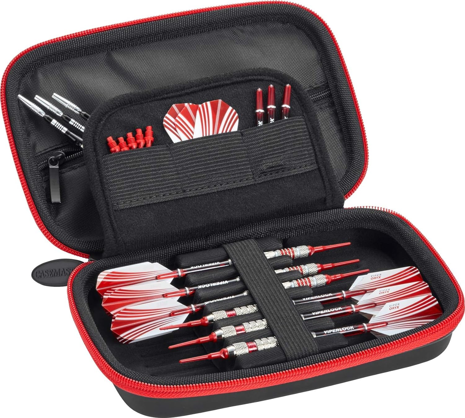 Sentinel EVA Foam Shell Dart Case, Holds 6 Darts and Extra Accessories, Tips, Shafts and Flights, Compatible with Steel Tip and Soft Tip Darts