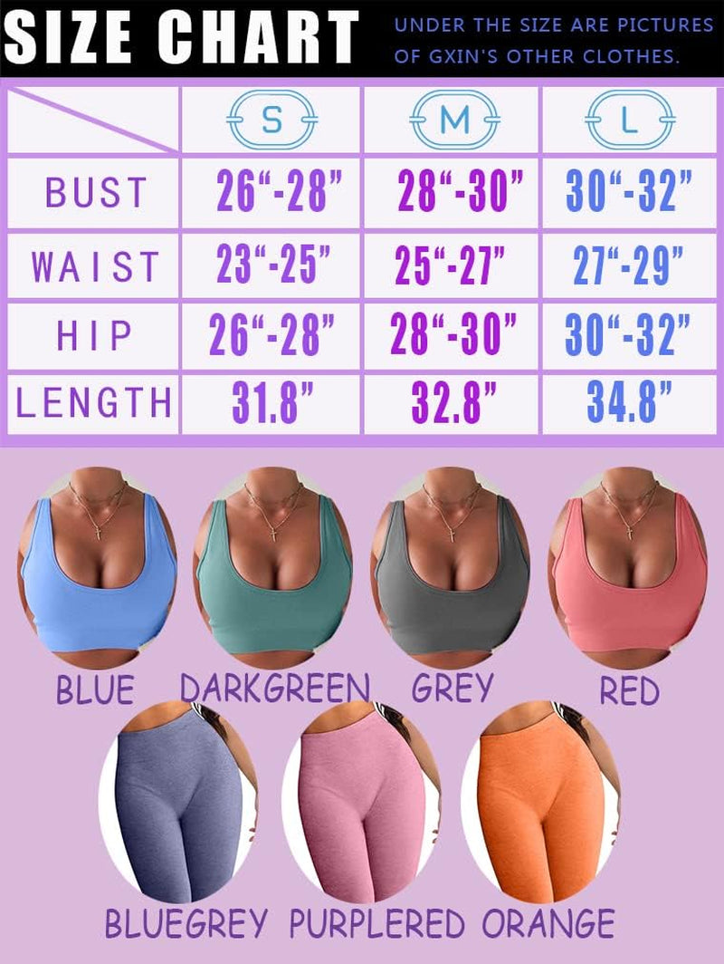 Women Workout 2 Piece Outfit Seamless Yoga Bra Set High Waist Sport Leggings Purplered