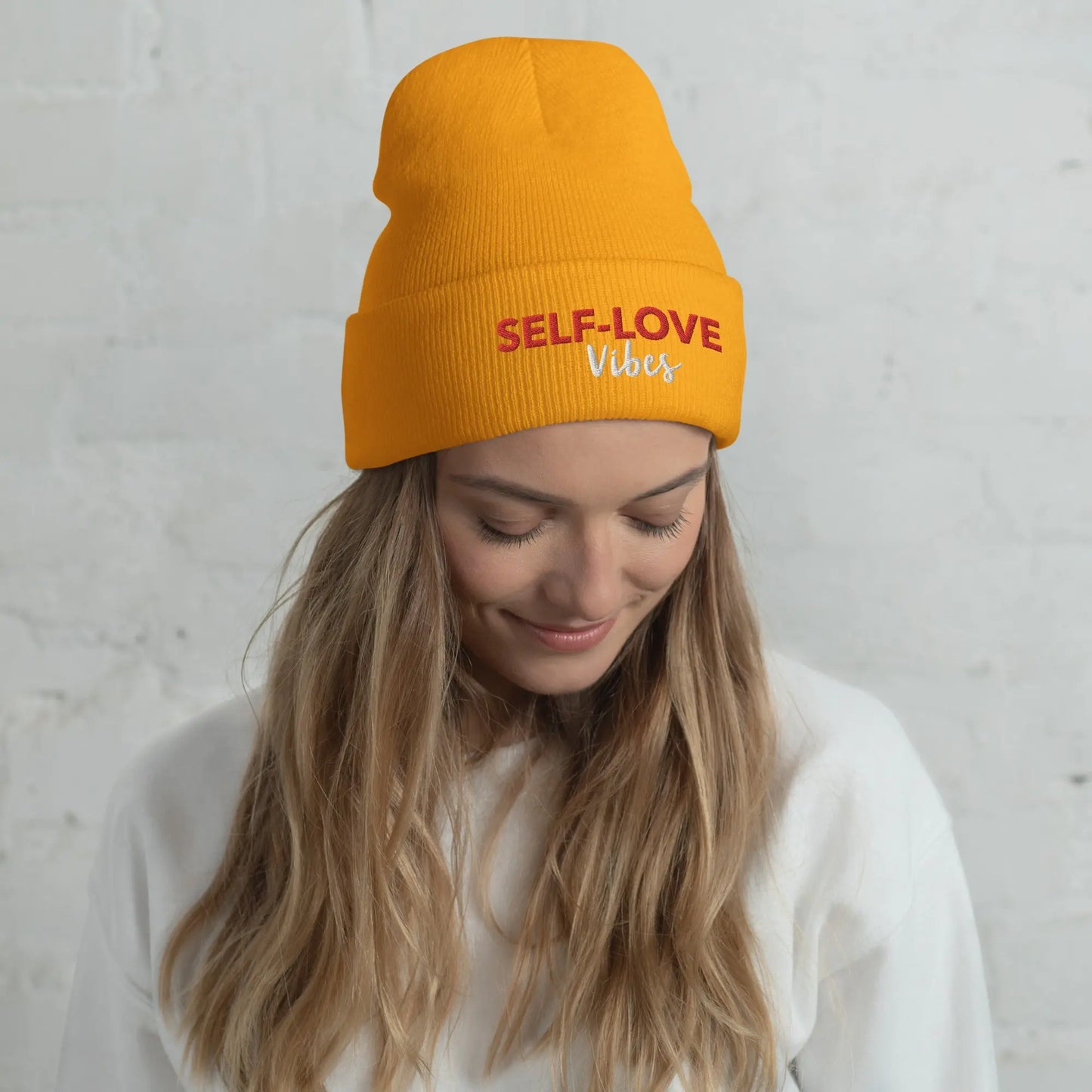 SELF- LOVE VIBES Cuffed Beanie