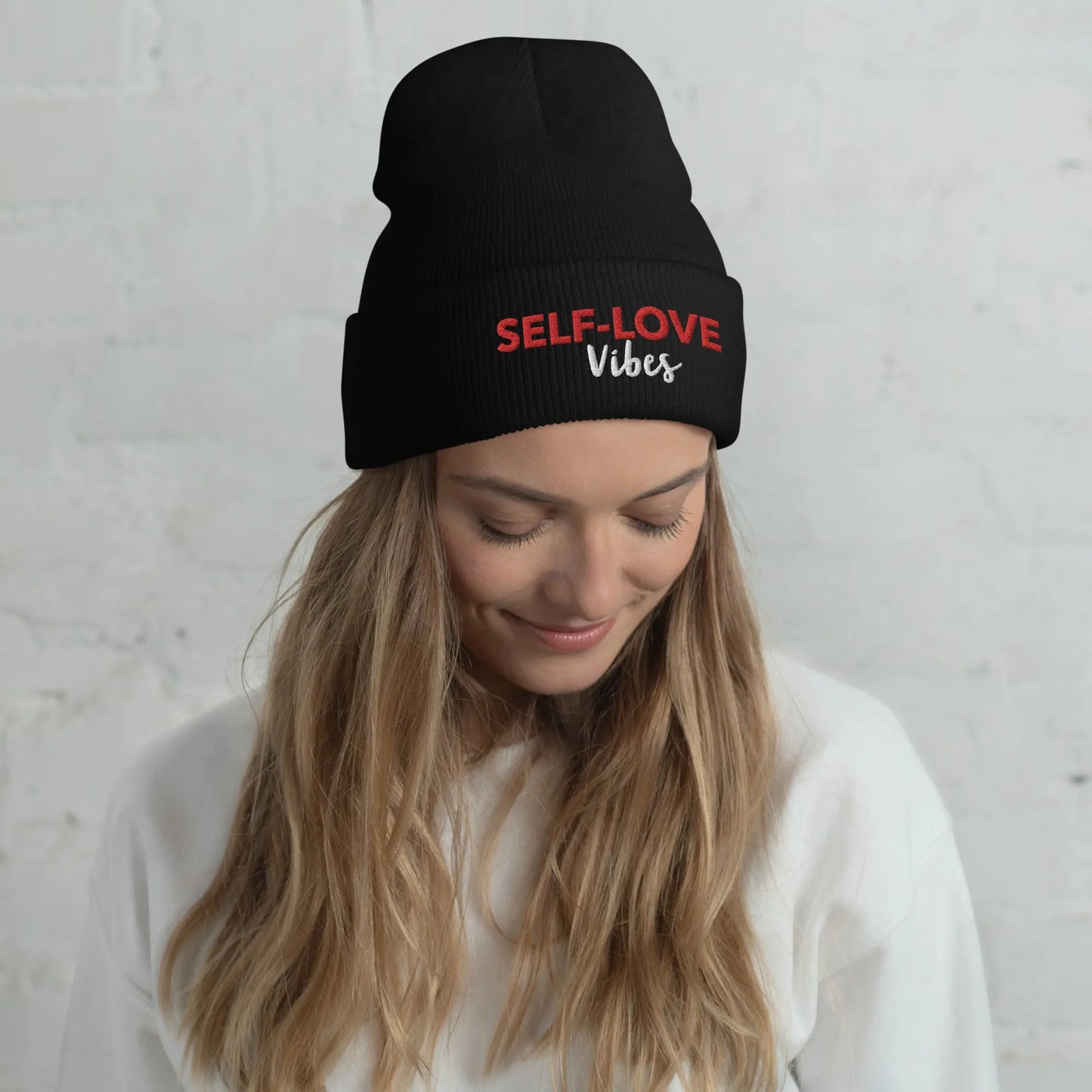 SELF- LOVE VIBES Cuffed Beanie