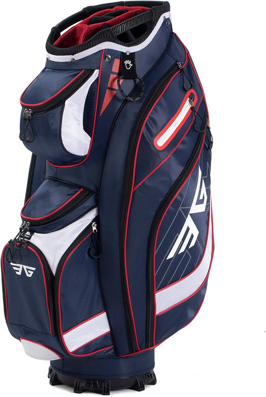 Eagole Super Light Golf Cart Bag,14 Way Top and Full Length Divider,10 Pockets/Rainhood Included